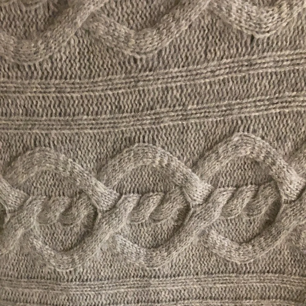 RARE WHITE + WARREN Grey Cashmere Zip Sweater
